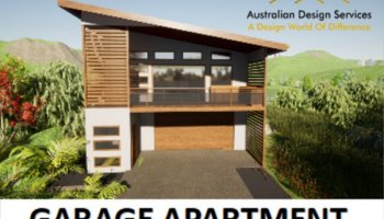 Skilion Roof Garage Appartment Plan